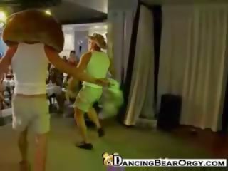 Dancing bear strippers perform for desiring women